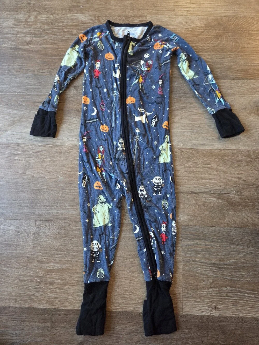 Little Sleepies Bamboo Nightmare Before Christmas Pajamas Oogie Boogie 12-18m
